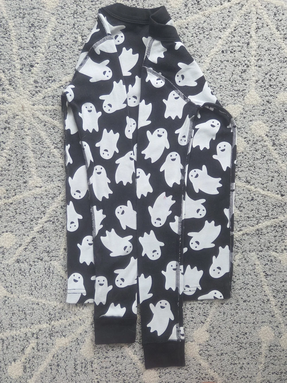 Hanna Andersson Ghost Long John Pajamas Halloween